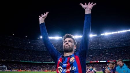 Pique em sua despedida do Barcelona