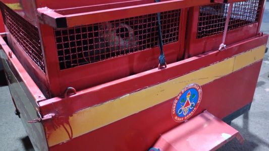 Bombeiros resgataram o cão, que foi levado para abrigo municipal
