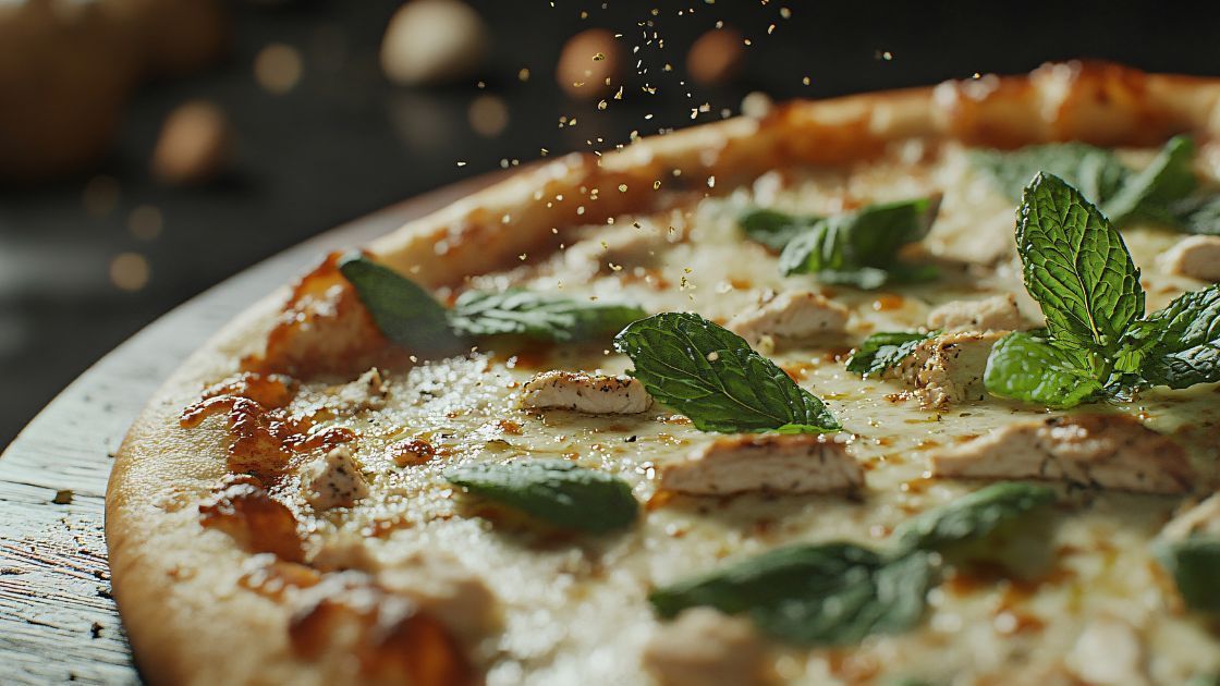 Pizza low carb saudável e saborosa