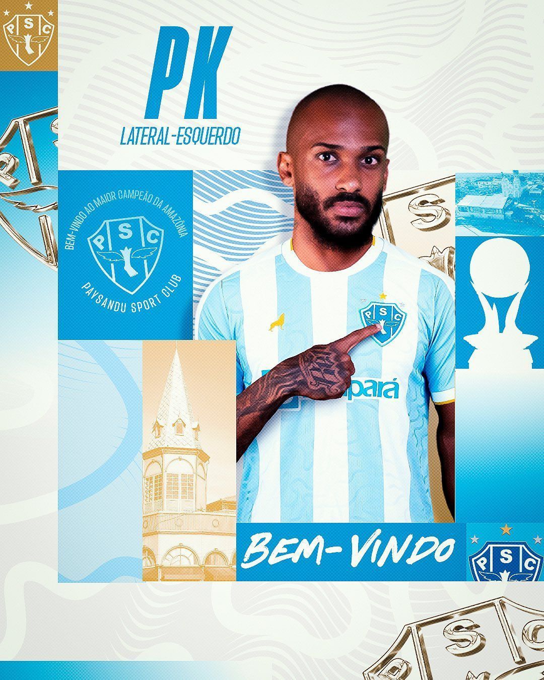 Paysandu dá 'chapéu' em rival e anuncia lateral-esquerdo ex-Vitória