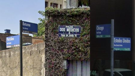 Fotos mostram placas de rua em Belo Horizonte e região metropolitana