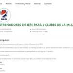 Clubes da MLS procuram por treinadores em plataforma online