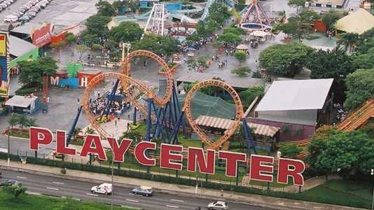Foto mostra parque PlayCenter, em São Paulo