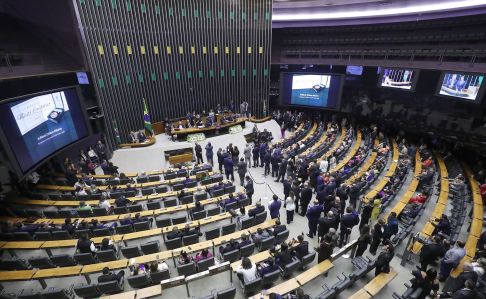 Vista do plenário da Câmara dos Deputados