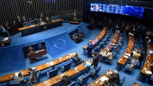 Plenário do Senado Federal durante sessão deliberativa ordinária.