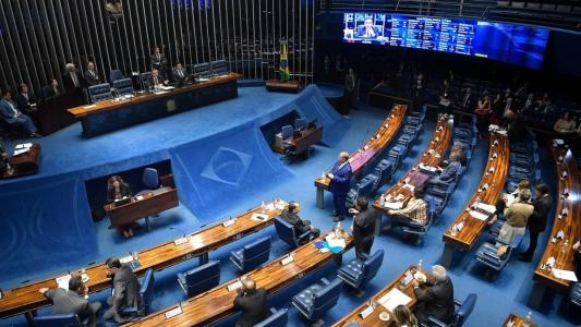 Plenário do Senado Federal durante sessão deliberativa ordinária.