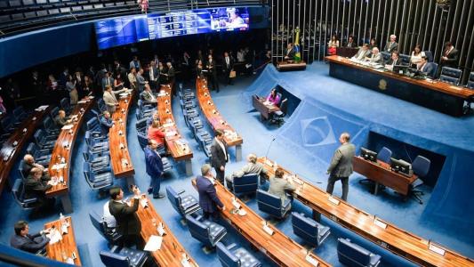 Plenário principal do Senado Federal, em Brasília