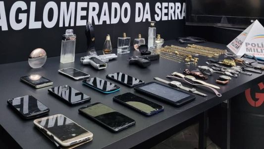 PM apreende vários itens furtados na casa do suspeito