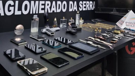 PM apreende vários itens furtados na casa do suspeito