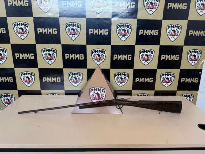 Arma prendida durante ação na residência do idoso