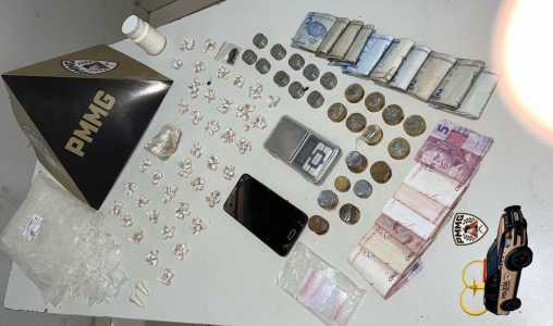 Drogas apreendidas em operação da polícia Militar no Norte de Minas