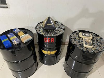 Drogas apreendida em Montes Claros pela PMMG