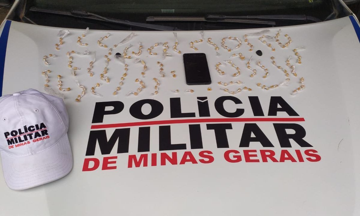 PMR apreende mais de 200 pedras de crack em ônibus em Rio Pomba (MG)