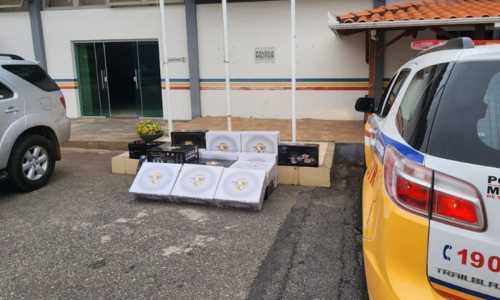 PMR 80 mil mercadorias suspeitas barbacena - divulgação PMR