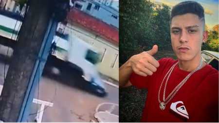 Foto mostra acidente e vítima de acidente em Poços de Caldas