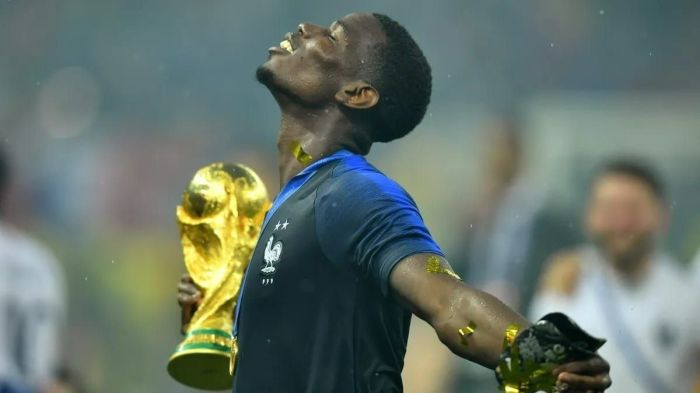 Pogba se destacou em 2018, no título da França