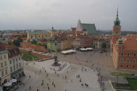 Centro histórico de Varsóvia, na Polônia