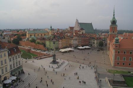 Centro histórico de Varsóvia, na Polônia