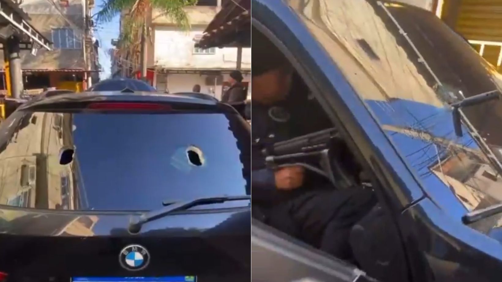 Polícia apreende 'caveirão do tráfico', BMW disfarçada de viatura no RJ; veja vídeo