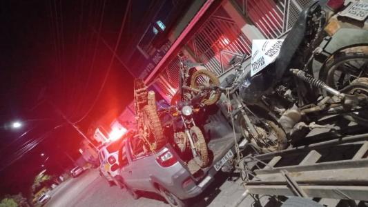 Polícia apreendeu motos em desmanche no povoado Vitorino