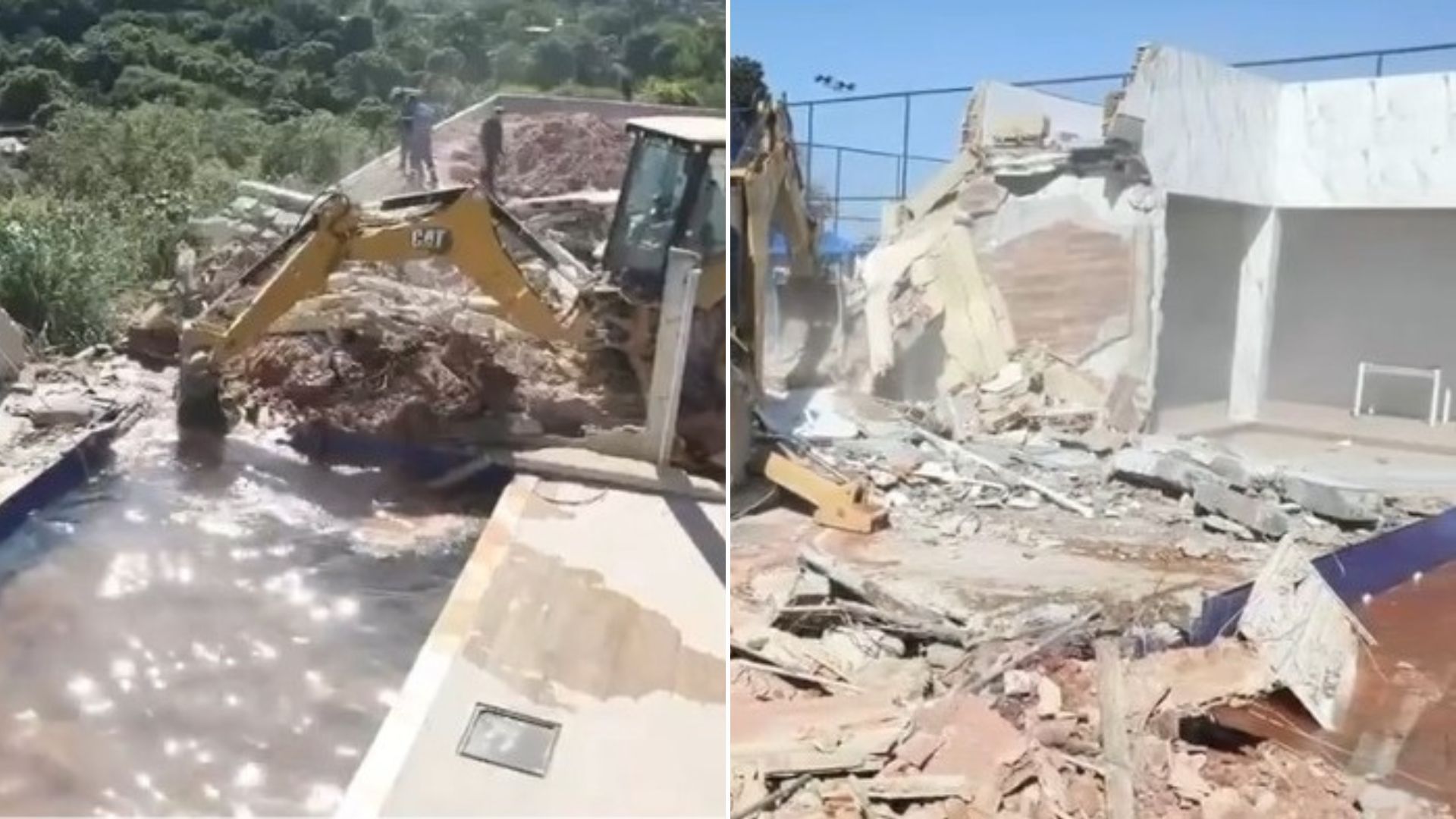 Vídeo: polícia derruba casa de luxo de traficante no Rio de Janeiro