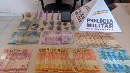 Polícia Militar apreendeu dinheiro e drogas