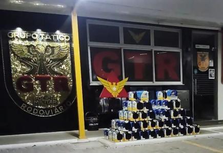 Baterias roubadas recuperadas pela PMMG em BH