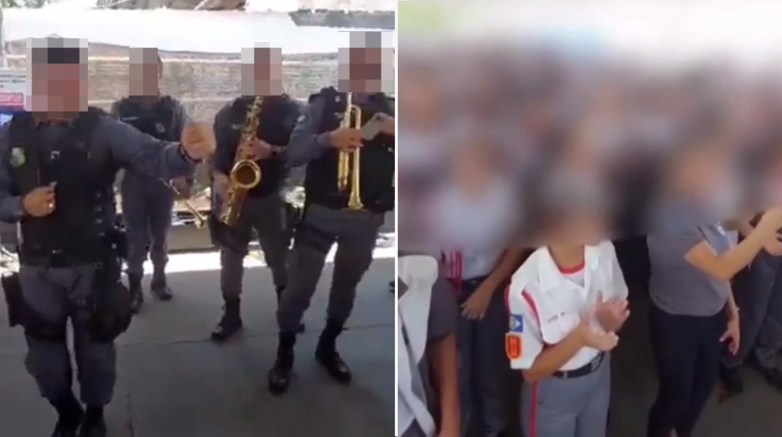 Vídeo: banda da polícia toca funk 'proibidão' para estudantes de escola militar