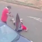 Vídeo: fisiculturista armado ameça policial após briga por manga e acaba baleado 