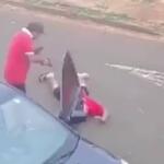 Vídeo: fisiculturista armado ameça policial após briga por manga e acaba baleado