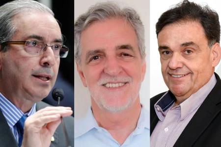 Eduardo Cunha (Republicanos), João Batista Mares Guia (PT) e Sávio Souza Cruz (MDB) vão disputar uma cadeira na Câmara dos Deputados
