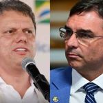 Tarcísio e Flávio Bolsonaro vão se reunir nesta sexta (27) para discutir eleições