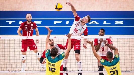 Polônia x Brasil pela Liga das Nações de Vôlei