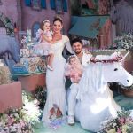 Na hora do parabéns: pônei faz cocô em festa de aniversário de Maria Alice, filha de Virginia e Zé Felipe 