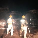 Vídeo: incêndio criminoso destrói dez ônibus em Ponte Nova, interior de Minas