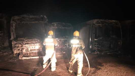 Incêndio mobilizou vários equipes do Corpo de Bombeiros
