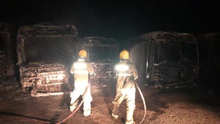 Incêndio mobilizou vários equipes do Corpo de Bombeiros