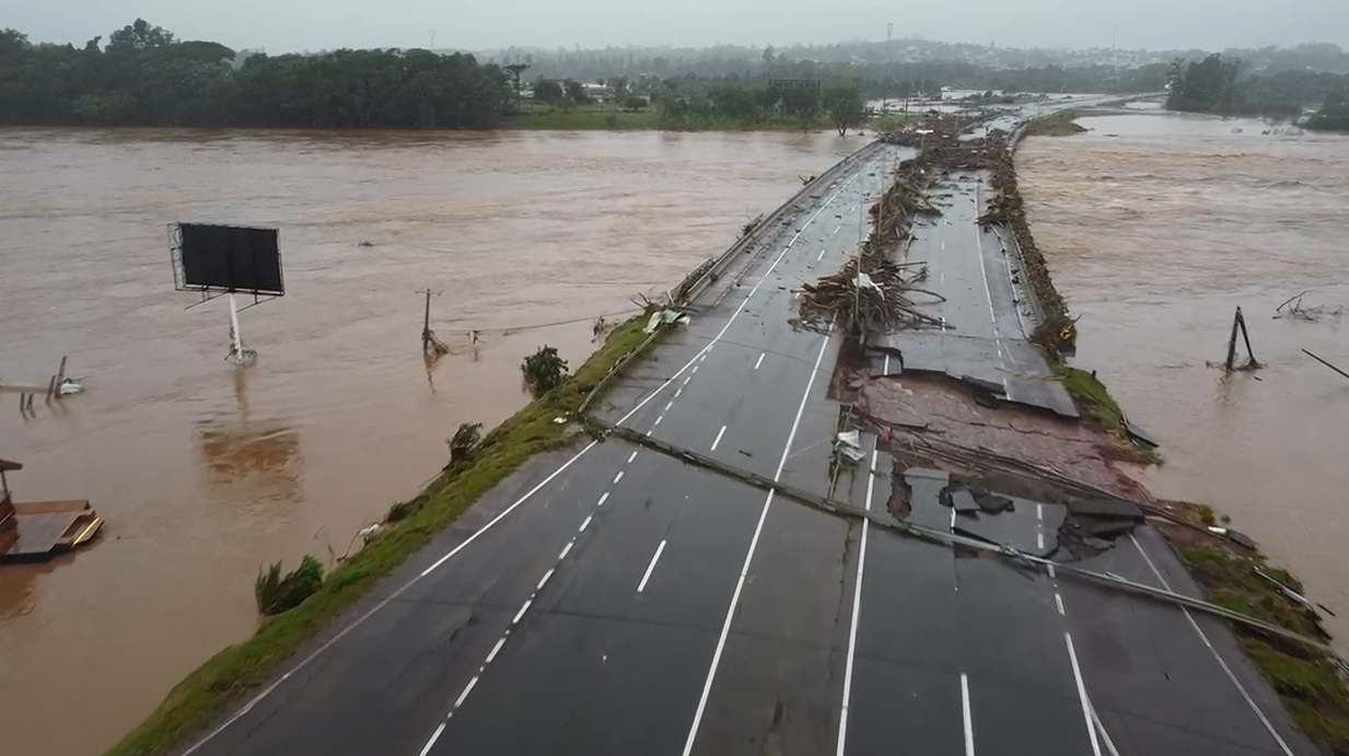 Rio Taquari sobe 1 metro nas últimas 15h em Muçum (RS)