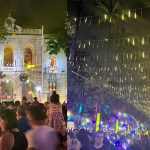 Vídeo: iluminação de Natal da Praça da Liberdade é inaugurada com coral e show de luzes