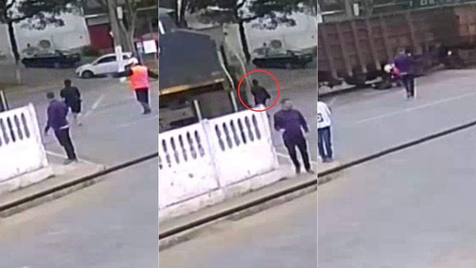 Por um triz: idosa é atingida por trem no interior de MG e sobrevive; imagens são impressionantes
