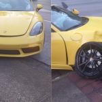 Motorista de Porsche bate em poste e foge na região Centro-Sul de BH