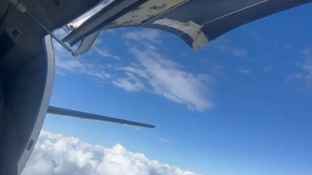Avião com banda do cantor Tierry faz pouso de emergência após fuselagem soltar durante voo