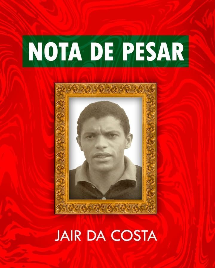 Morre Jair da Costa, campeão da Copa do Mundo de 1962 com o Brasil, aos 84 anos