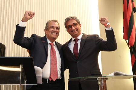 Posse de Luiz Eduardo Baptista, o Bap, como presidente do Flamengo