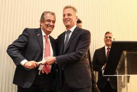 Posse de Luiz Eduardo Baptista, o Bap, como presidente do Flamengo