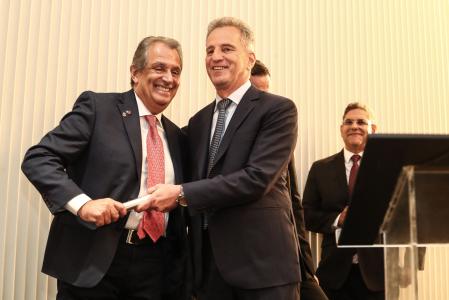Posse de Luiz Eduardo Baptista, o Bap, como presidente do Flamengo
