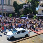 Manifestação das forças de segurança tem críticas ao governo Zema e fecha ruas no Centro de BH