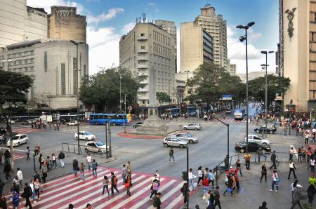 Vista da Praça Sete, em Belo Horizonte
