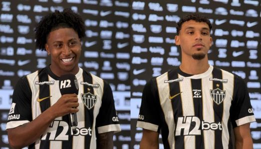 Preciado e Victor Hugo em apresentação na Arena MRV