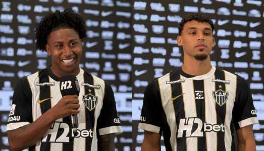 Preciado e Victor Hugo em apresentação na Arena MRV